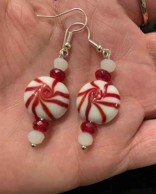 Peppermint Candy Earrings